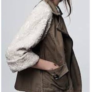 Anthropologie Hei Hei Sequin Cargo Jacket NWT
